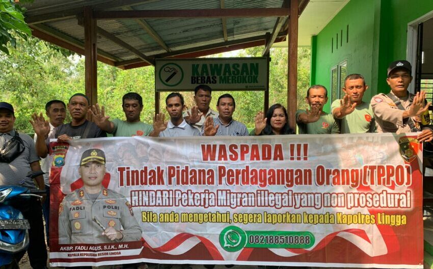  Polres Lingga Laksanakan Sosialisasi dan Imbauan TPPO ke Masyarakat