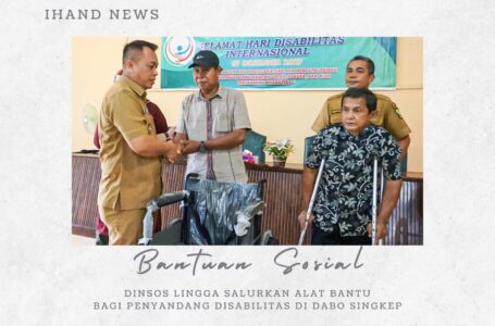 Dinsos Lingga Salurkan Alat Bantu Bagi Penyandang Disabilitas di Dabo Singkep