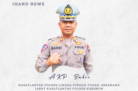 Kasatlantas Polres Lingga AKP. Bakri Pindah Tugas, Sekarang Jabat Kasatlantas Polres Karimun