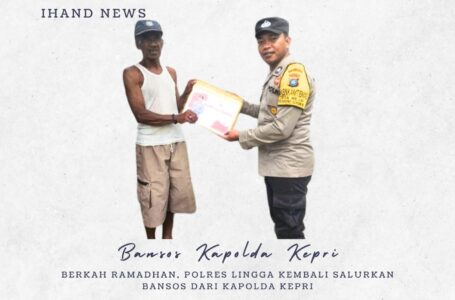 Berkah Ramadhan, Polres Lingga Kembali Salurkan Bansos Dari Kapolda Kepri