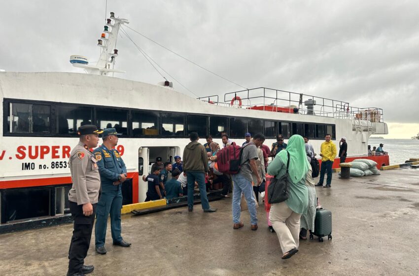  Lancarkan Arus Balik dan Mudik, Polres Lingga Berikan Pengamanan Maksimal