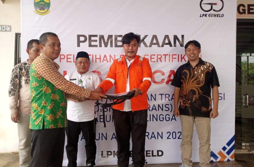  Disnakertrans Buka Pelatihan dan Sertifikasi Las 3G FCAW di LPK Geweld Batam