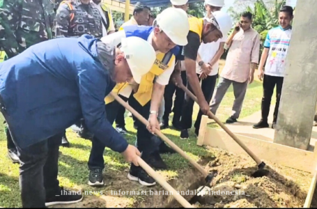 Hadiri Groundbreaking Pekerjaan Optimalisasi Embung Gemuruh Dabo Singkep, Bupati Nizar: Akhir Dari Penantian Yang Panjang