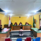 Sidang kasus asusila di Ponpes Tahfidz Air Panas Dabo Singkep (foto: ist) 