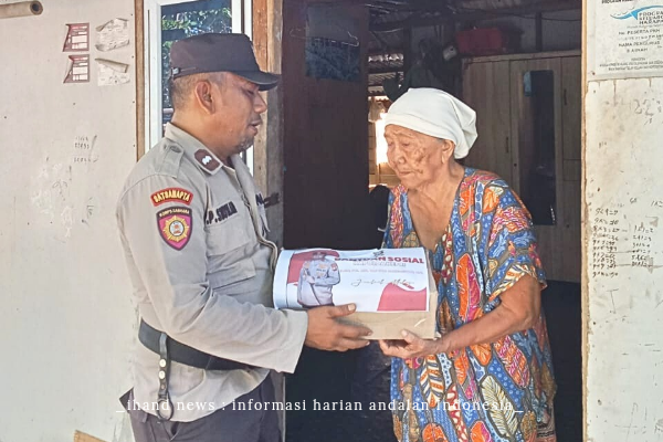  Polsek Senayang Salurkan Bantuan Sosial dari Kapolda Kepri Kepada Masyarakat