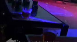 Potongan foto dari video yang beredar terkait bangunan cagar budaya wisma timah dijadikan tempat hiburan malam (foto: ist)