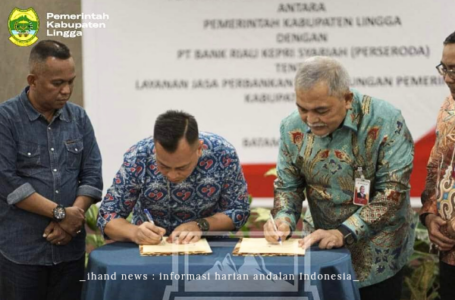 memperkuat layanan perbankan: Bupati Nizar Hadiri Penandatanganan Kesepakatan Bersama dengan PT. Bank Riau Kepri Syariah