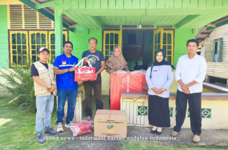 Terima Paket Bantuan Dari Dinsos PPPA Lingga, Mardiana: “Terima Kasih Dinsos PPPA Lingga”