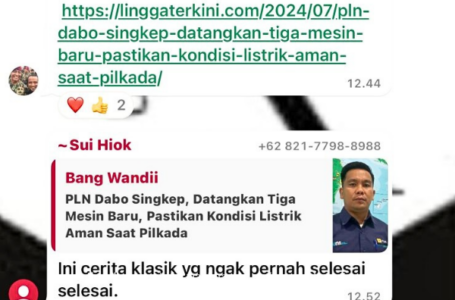 Viral…Anggota DPRD Lingga Sui Hiok Sentil Dirinya Sendiri: Susah Mau Ngomong Banyak DPRD Sekarang