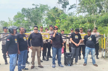 Polres Lingga Siaga Amankan Aksi Demonstrasi LSM Lang Laut di Desa Marok Tua