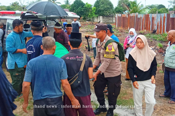  Peduli Sesama, Polsek Dabo Singkep Sambangi Rumah Duka di Sekop Laut