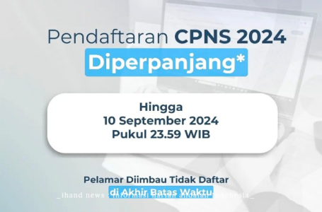 Pendaftaran CPNS Diperpanjang Hingga 10 September