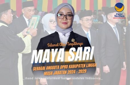 Maya Sari Resmi Ditunjuk Sebagai Ketua DPRD Kabupaten Lingga Periode 2024-2029