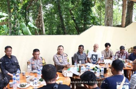 Kapolres Lingga Gelar Coffee Morning Bersama Wartawan, Jaga Kondusivitas Jelang Pilkada 2024