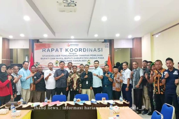  Asisten II Bupati Lingga Hadiri Rakor Pengawasan Tahapan Pemilihan Bupati dan Wakil Bupati Tahun 2024