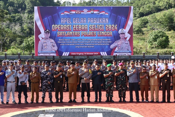  Polres Lingga Laksanakan Apel Gelar Pasukan Operasi Zebra Seligi 2024: Tertib Berlalulintas demi Kamseltibcarlantas yang Aman dan Nyaman