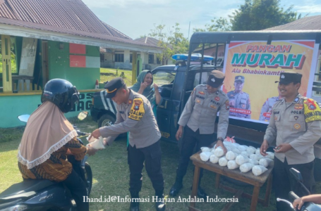 Kapolsek Dabo IPTU Maidir Riwanto Gelar Bazar Gula Murah untuk Ringankan Beban Ekonomi Masyarakat