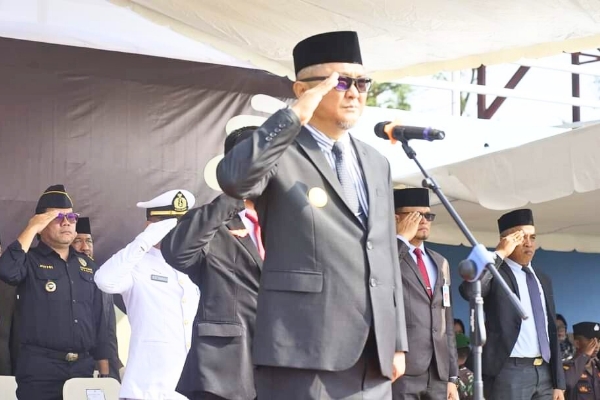  Pjs. Bupati Lingga, Said Nursyahdu Pimpin Upacara Hari Sumpah Pemuda ke-96 Tahun: Bersama Pemuda Wujudkan Cita-cita Bangsa