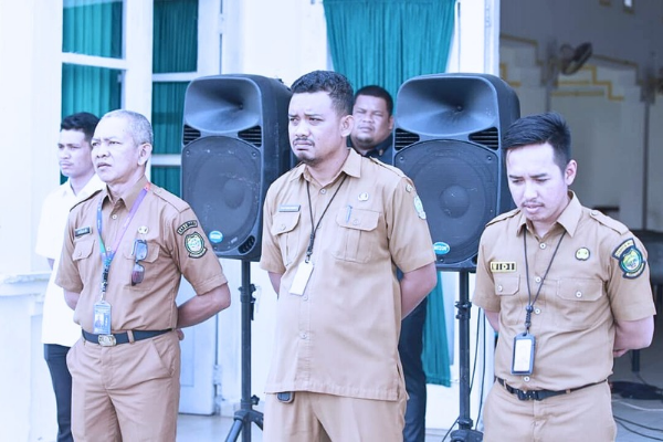 Apel Bersama di Dabo Singkep, Bupati Lingga Tekankan Netralitas ASN dalam Suasana Pilkada | fotografer: Sahib