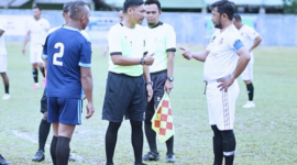 Turnamen Sepak Bola U-40 Pemkab. Lingga Resmi di Gelar: 22 Tim Adu Strategi | fotografer: Diskominfo Lingga