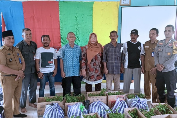 Dukung Penuh Program Asta Cita Presiden Prabowo Subianto: Bripka Dony Firmansyah Dorong Ketahanan Pangan Desa Tanjung Harapan Melalui Budidaya Cabai Rawit | fotografer: wandy