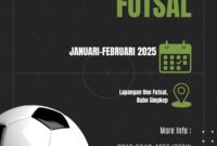 Para Pecinta Futsal Gelar Liga Futsal Singkep 2025: Semarak Kompetisi Mulai Januari Hingga Februari