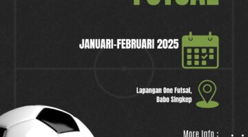 Para Pecinta Futsal Gelar Liga Futsal Singkep 2025: Semarak Kompetisi Mulai Januari Hingga Februari