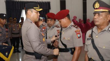 AKBP. Apri Fajar Hermanto Pimpin Sertijab Pejabat Utama Polres Lingga: IPTU. Maidir Jabat Kasat Reskrim | f. Humas Polres Lingga