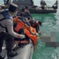 Personel Polres Lingga dan Tim Gabungan Evakuasi Jenazah Nelayan Tenggelam di Perairan Kampung Baru | f. Humas Polres Lingga