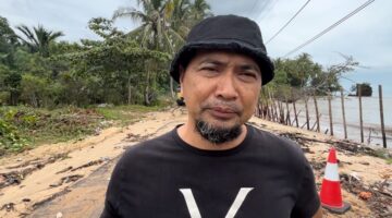 Dinas PUTR Lingga Upayakan Solusi untuk Atasi Banjir Rob di RW 09 Dabo Lama | f. Wandy