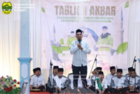 Wakil Bupati Lingga, Novrizal hadiri Tabligh Akbar sambut Ramadhan di Kampung Damnah, Setajam, Dabo Singkep | f. Ist