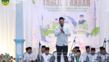 Wakil Bupati Lingga, Novrizal hadiri Tabligh Akbar sambut Ramadhan di Kampung Damnah, Setajam, Dabo Singkep | f. Ist