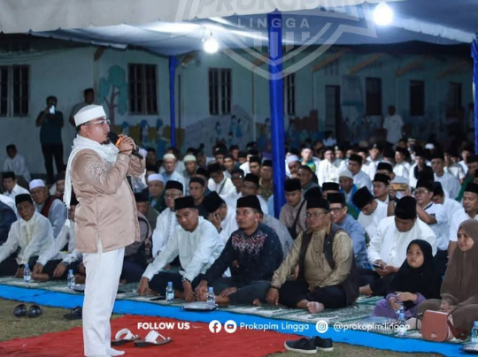 Tabligh Akbar di Kampung Damnah setajam Dabo Singkep, Sambut Ramadhan penuh Hikmah | f. Ist