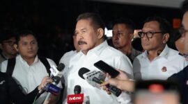 Jaksa Agung Republik Indonesia ST Burhanuddin saat diwawancarai sejumlah awak media | f. Kejaksaan RI