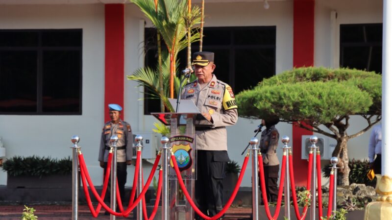 Wakapolres Lingga Pimpin Upacara Hari Kesadaran Nasional, Tekankan Profesionalisme dan Integritas Polri | f. Humas Polres Lingga