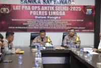 Polres Lingga Gelar Lat Pra Ops Antik Seligi 2025, Fokus Berantas Peredaran Narkoba Jelang Ramadhan | f. Humas Polres Lingga