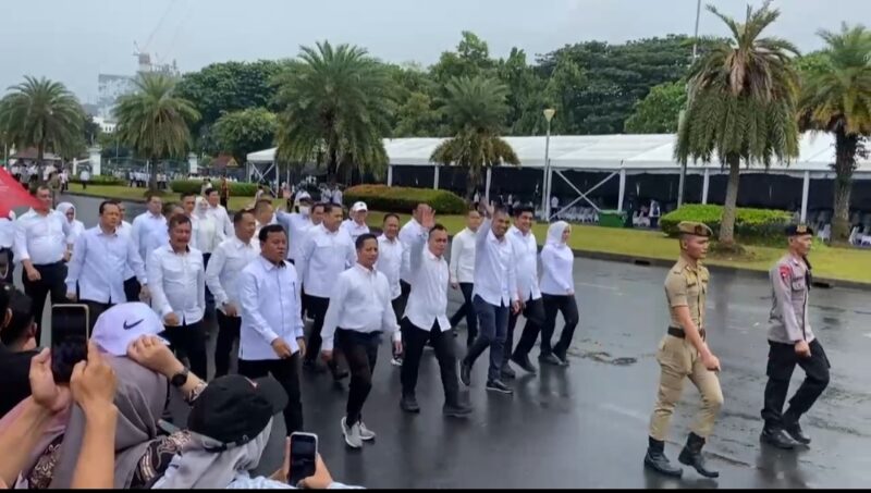 Nizar dan Novrizal mengikuti gladi bersih bersama kepala dan wakil kepala daerah terpilih lainnya di Istana Kepresidenan | f. Ist