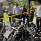 Breaking News: Empat Motor Hangus Terbakar di Depan Smansa Singkep, Penyebab Masih Diselidiki | f. Wandy