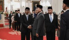 Presiden Prabowo Subianto resmi melantik Brian Yuliarto sebagai Menteri Pendidikan Tinggi, Sains, dan Teknologi (Mendiktisaintek) dalam sisa masa jabatan periode tahun 2024-2029, pada Rabu, 19 Februari 2025 di Istana Negara, Jakarta. Foto: BPMI Setpres