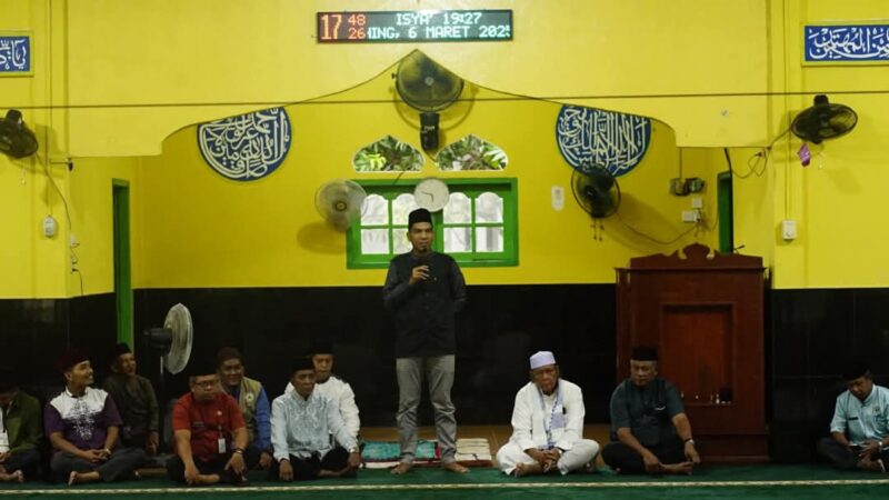 Wakil Bupati Lingga Novrizal Safari Ramadhan di Masjid Babul Jannah Desa Lanjut | f. Diskominfo Lingga