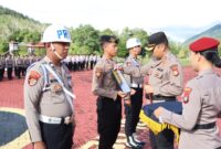 AKBP. Apri Fajar Hermanto Pimpin Upacara PTDH In Absentia Terhadap Satu Personel Polres Lingga | f. Humas Polres Lingga