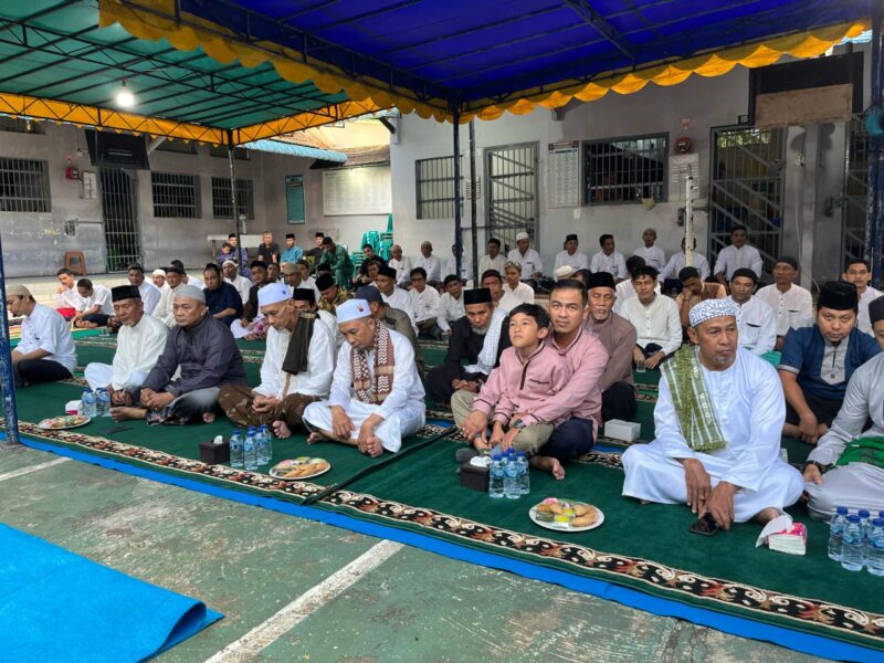 Pengurus Masjid Jamii' Al-Aula Gelar Buka Puasa Bersama Warga Binaan Lapas Dabo Singkep, Akhiri Rangkaian Safari Ramadan 2025 | f. Ist