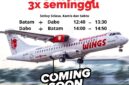 Kabar Baik! Wings Air Kembali Layani Rute Dabo Singkep–Batam Mulai 30 Maret 2025