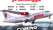 Kabar Baik! Wings Air Kembali Layani Rute Dabo Singkep–Batam Mulai 30 Maret 2025