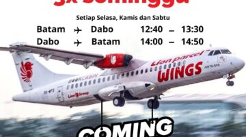 Kabar Baik! Wings Air Kembali Layani Rute Dabo Singkep–Batam Mulai 30 Maret 2025