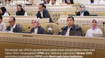 Rapat Dengar Pendapat (RDP) antara Komisi II DPR RI dengan MenPANRB Rini Widyantini dan Kepala BKN Zudan Arif Fakrulloh | f. IG. Kemenpanrb