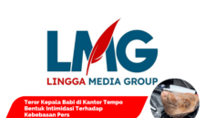 Komunitas Lingga Media Group (LMG) Kecam Aksi Teror Kepala Babi di Kantor Tempo | f. LMG