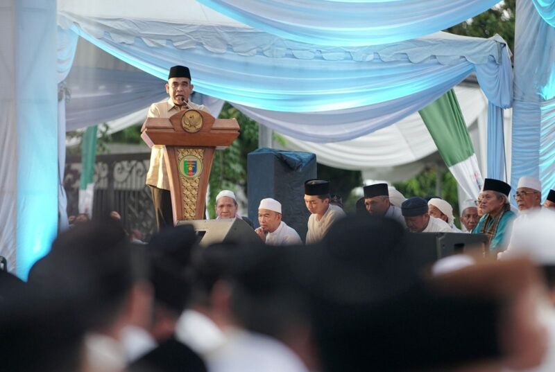 Ketua MPR RI yang juga Sekjen Partai Gerindra, Ahmad Muzani, saat melakukan kunjungan ke Lampung. (Foto:Dok/Adpim Lampung).