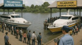 Gambar ilustrasi solusi adil dari Dishub Lingga terkait permasalahan Lintas Kepri dan Oceanna 9 | f. Red
