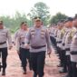 Kapolres Lingga Pimpin Apel Gelar Pasukan, Pastikan Keamanan May Day 2025 | f. Humas Polres Lingga